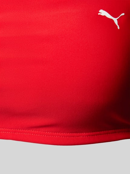 PUMA Top bikini z nadrukiem z logo Czerwony 2