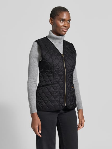 Barbour Regular Fit Weste mit V-Ausschnitt Modell 'BETTY' Black 4