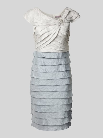 Christian Berg Cocktail Cocktailkleid mit Label-Detail Stein Melange 2