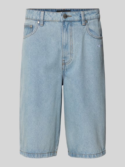 PEGADOR Bermudas mit Label-Stitching Modell 'KOLAR JORTS' Jeansblau 2