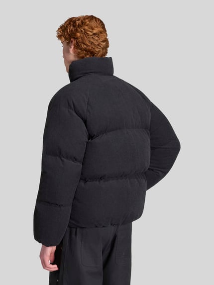 adidas Originals Regular Fit Puffer Jacket in Cord-Optik Black 4