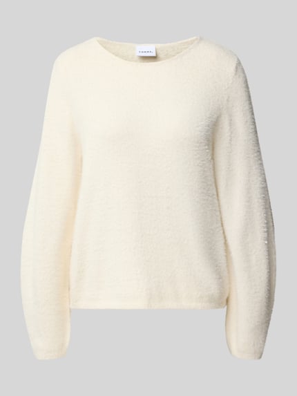 COMMA Strickpullover mit Rundhalsausschnitt Offwhite 2