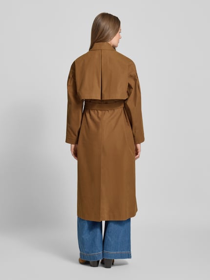 MM by Max Mara Regular Fit Trenchcoat aus Baumwoll-Mix Modell 'ALIBI' Cognac 5