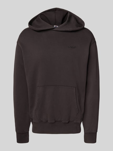 Levi's® Bluza z kapturem o kroju relaxed fit z kieszenią kangurką Czarny 2