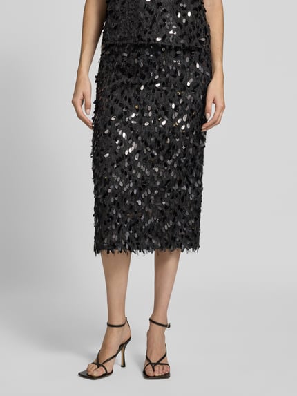 Marella Midirock mit Pailletten Modell 'MEMORE' Black 4