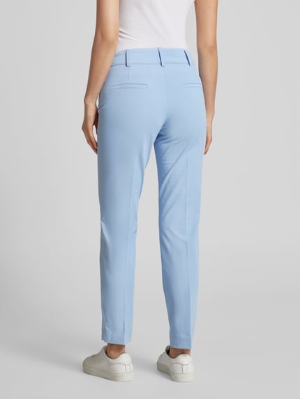 CAMBIO Slim fit stoffen broek met verkort model, model 'RENIRA' Lichtblauw - 5