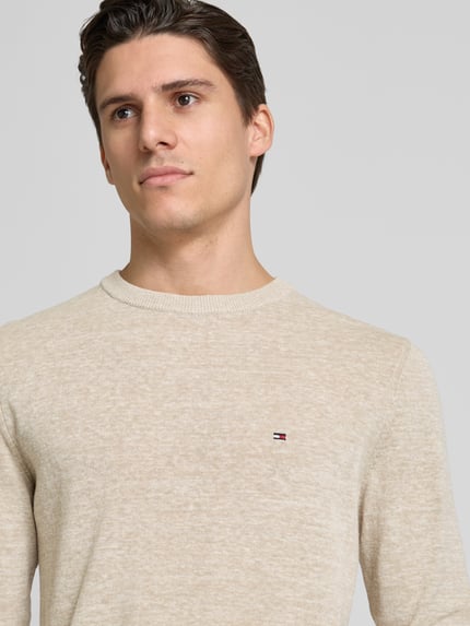 Tommy Hilfiger Gebreide pullover met ribboorden Beige - 3
