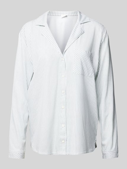 s.Oliver RED LABEL Góra od piżamy o kroju loose fit z mieszanki bawełny i wiskozy Oliwkowy 1