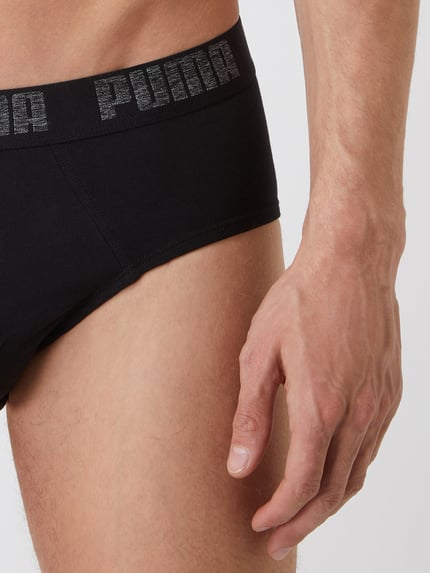 PUMA Figi z dodatkiem streczu w zestawie 2 szt. Czarny 5