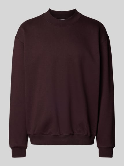 Weekday Relaxed Fit Sweatshirt aus Baumwoll-Mix Pflaume 2