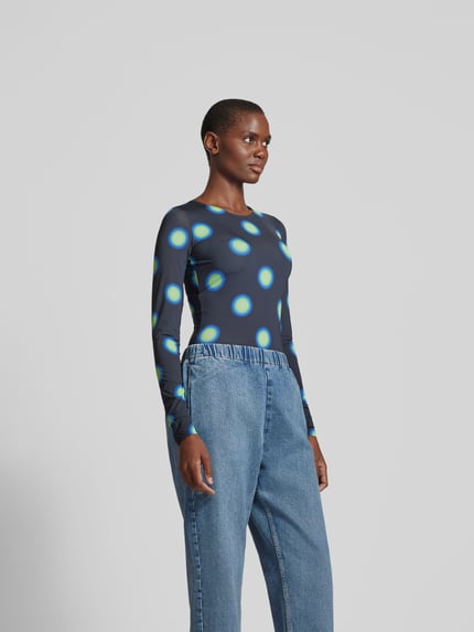 MM6 Maison Margiela Body met all-over motief Zwart - 4