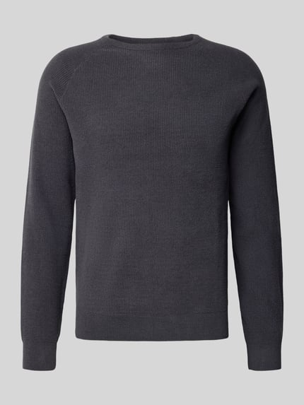 Blend Strickpullover mit Rundhalsausschnitt Modell 'DANTE' Anthrazit 2