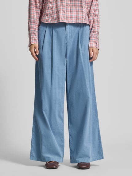 Marc O'Polo DENIM Wide Leg Cordhose aus reiner Baumwolle Rauchblau 4