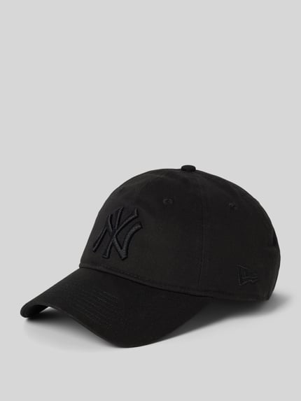 New Era Baseballpet met labelstitching Zwart - 1