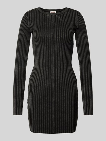 GUESS Jeans Mini-jurk in riblook, model 'GO RAW EDGE' Zwart - 2