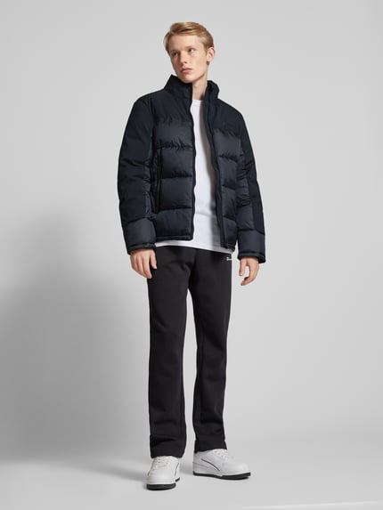 Champion Steppjacke mit Label-Print Black 1