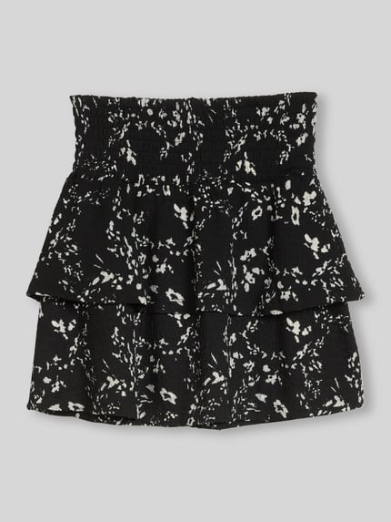 Tom Tailor Denim Spódnica mini z falbanami Czarny 2