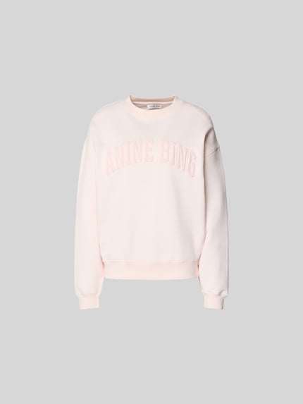 Regular Fit Sweatshirt mit Logo-Detail Shop The Look MANNEQUINE