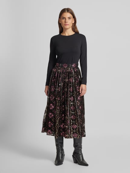 ba&sh Midirock mit Paillettnbesatz Modelll 'PIPPA' Black 1