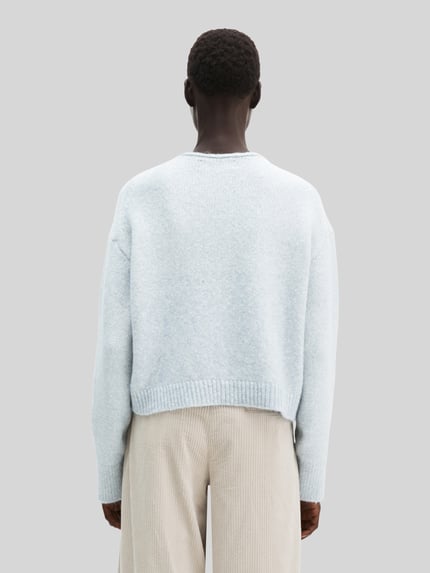 Marc O'Polo Pullover aus Alpaka Woll-Mix Hellblau 5