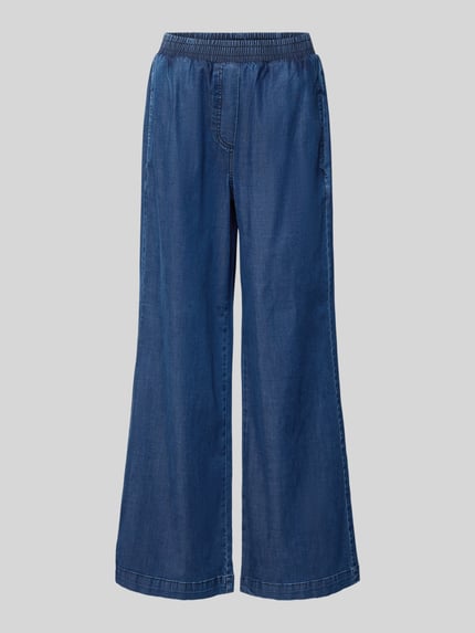 Smith and Soul Wide Leg Stoffhose in Denim-Optik Jeansblau 2