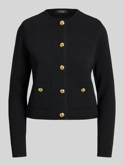Lauren Ralph Lauren Regular Fit Kurzblazer mit goldenen Zierknöpfen Black 2