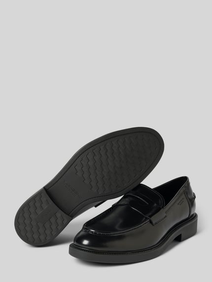 Vagabond Slippers van runderleer, model 'ALEX M' Zwart - 4
