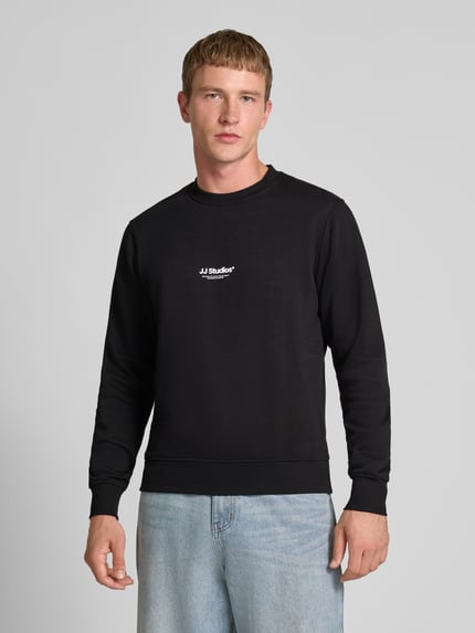 JACK & JONES Sweatshirt mit Label-Print Modell 'SOHO' BLACK 4