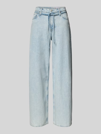 Baggy Jeans mit Bindegürtel Shop The Look MANNEQUINE