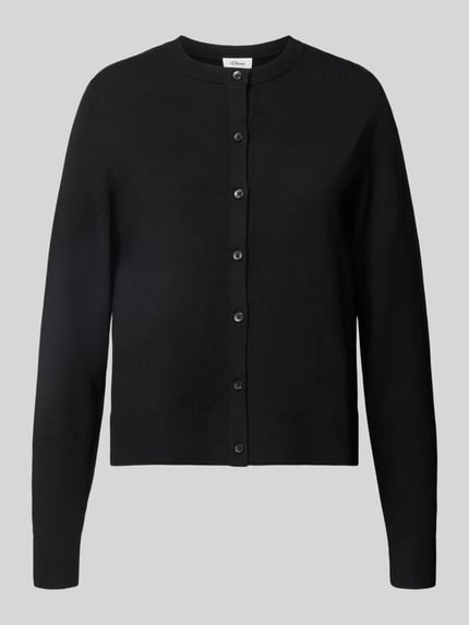 s.Oliver RED LABEL Cardigan mit Label-Detail Black 1