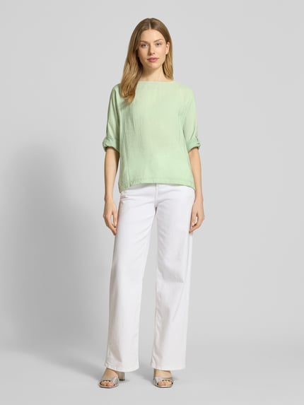 OPUS Relaxed Fit Blusenshirt mit 3/4-Arm Modell 'Sumana' Hellgruen 1