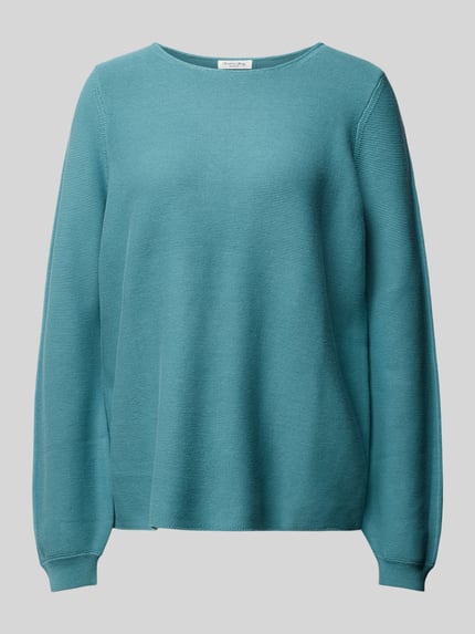 Christian Berg Woman Gebreide pullover met ronde hals Petrol - 2
