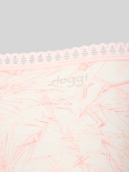 Sloggi Slim Fit Panties mit Logo-Print Modell 'Go Crush' im 3er-Pack Rosa 2