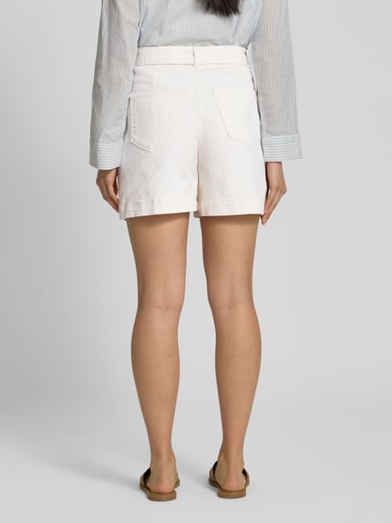 VILA High waist korte broek met riem, model 'OLA' Offwhite - 5