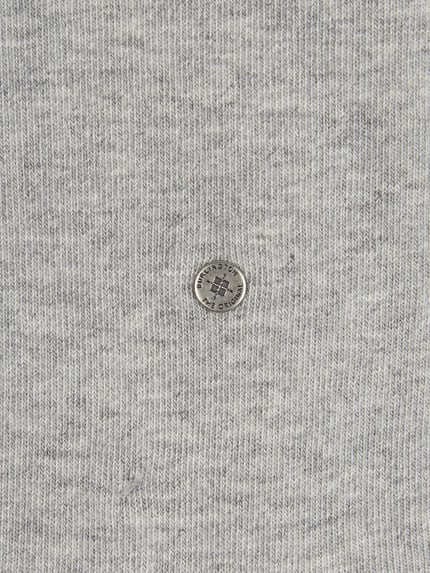 Produktfoto, Sokken met labeldetail in set van 2 van Burlington, grijs gemêleerd katoenmix met stretch, nauwsluitend, heren.