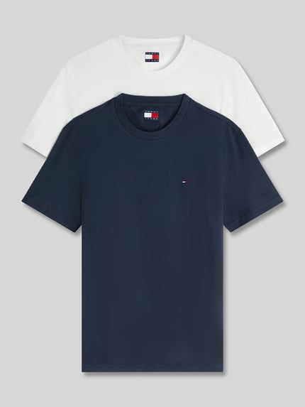 Tommy Jeans Slim Fit T-Shirts aus reiner Baumwolle im 2er-Pack Marine 2