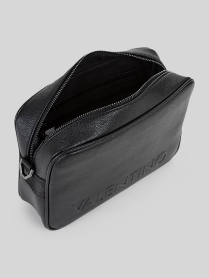 Valentino Bags Torba na ramię z wytłaczanym logo model 'ELITE' Czarny 2