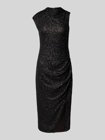 BOSS Abendkleid mit Paillettenstruktur Dunkelbraun 2