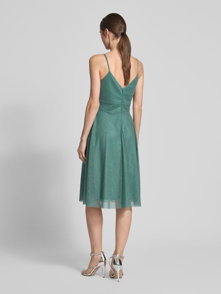 TROYDEN COLLECTION Cocktailkleid mit Taillenband Petrol 5