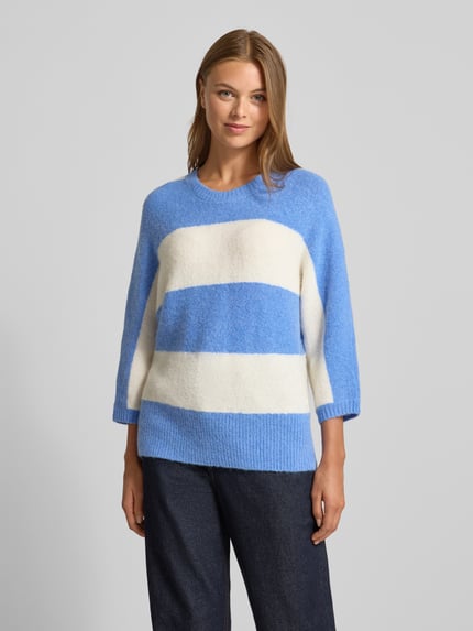 Fynch-Hatton Strickpullover mit Rundhalsausschnitt Royal 4