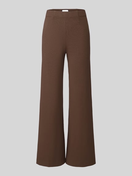 SEDUCTIVE Regular Fit Weite Hose aus Viskose-Mix Modell 'KIMBERLEY' Schoko 2