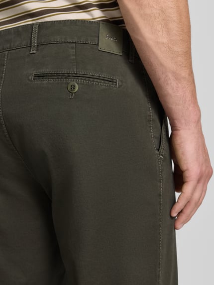 Brax Gerade Hose aus Viskose-Mix Modell 'Everest' Oliv 3
