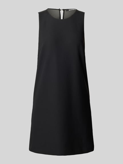 Produktfoto, Relaxed Fit Kleid in Knielänge von ROTATE, elastyczna mieszanka materiałów, sukienka, długość do kolan, okrągły dekolt, bez rękawów, całkowita długość w rozmiarze 36: 95 cm, szerokość w rozmiarze 36: 40 cm