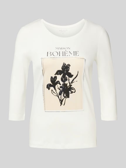 Christian Berg Woman Shirt met 3/4-mouwen Offwhite - 2