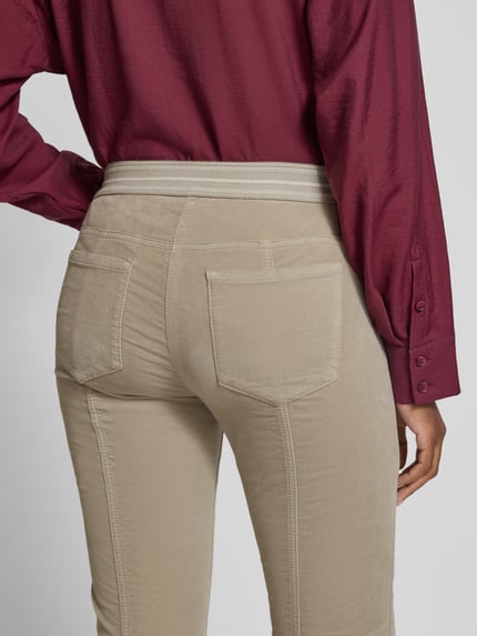 Luisa Cerano Hose mit Eingrifftaschen Beige 3