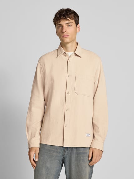 Marc O'Polo DENIM Regular Fit Hemdjacke aus reiner Baumwolle Offwhite 4