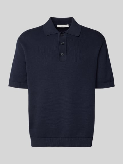 Selected Relaxed fit Poloshirt van puur katoen Model 'DANE' Marineblauw - 2