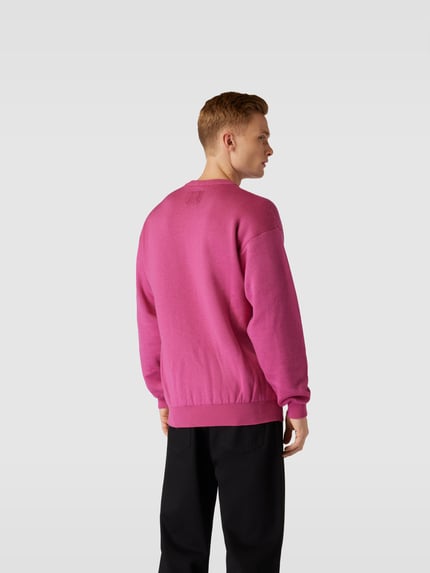 VTMNTS Bluza o kroju oversized z mieszanki wełny Mocnoróżowy 5
