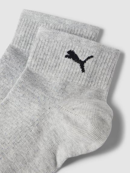 PUMA Socken mit Logo-Print im 2er-Pack Silber Melange 2