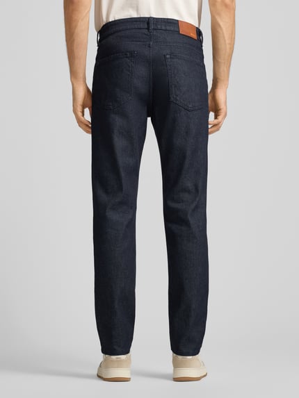 BOSS Orange Regular Fit Jeans im 5-Pocket-Design Modell "Re.Maine" Dunkelblau 5